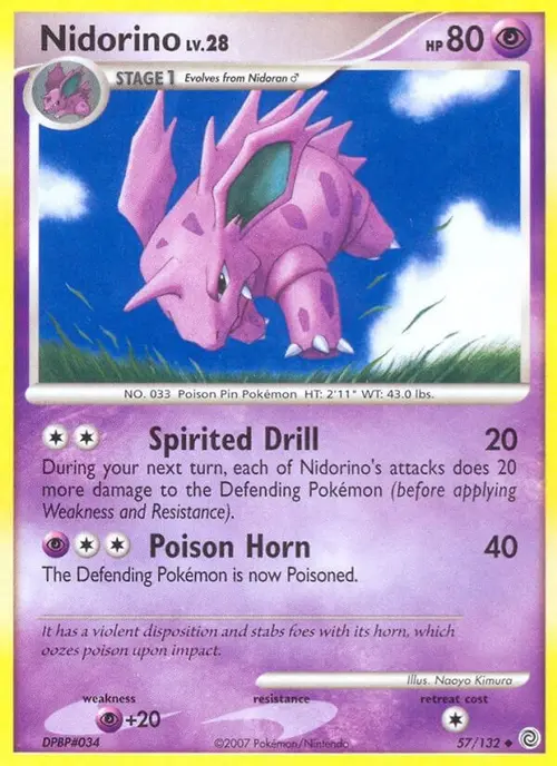 Nidorino card art
