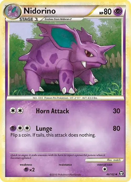 Nidorino card art