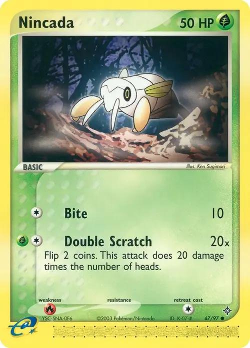 Nincada - 67/97 card art