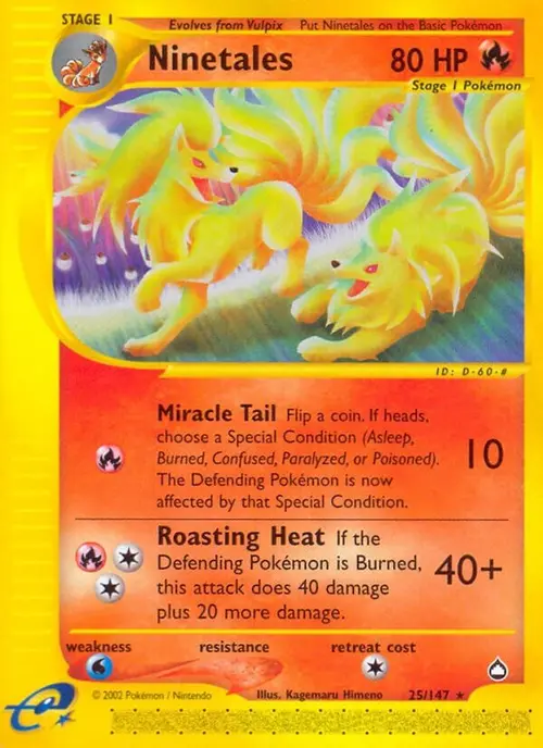 Ninetales card art