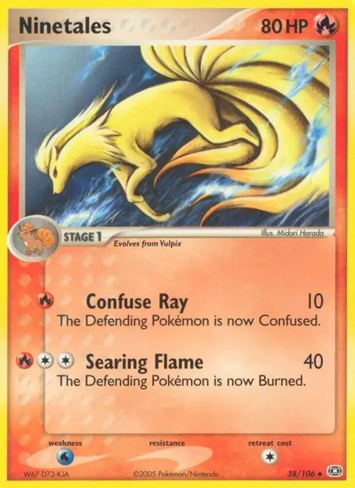 Ninetales card art