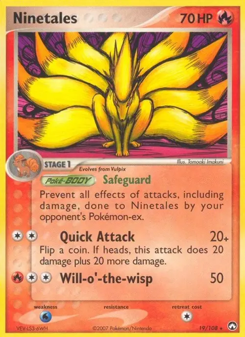 Ninetales card art