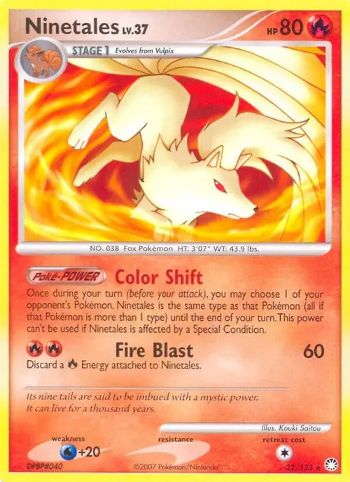 Ninetales card art
