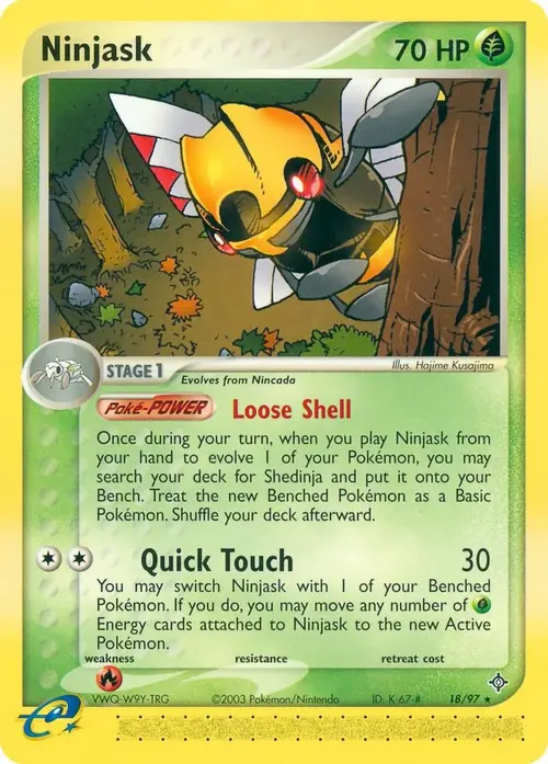 Ninjask - 18/97 card art