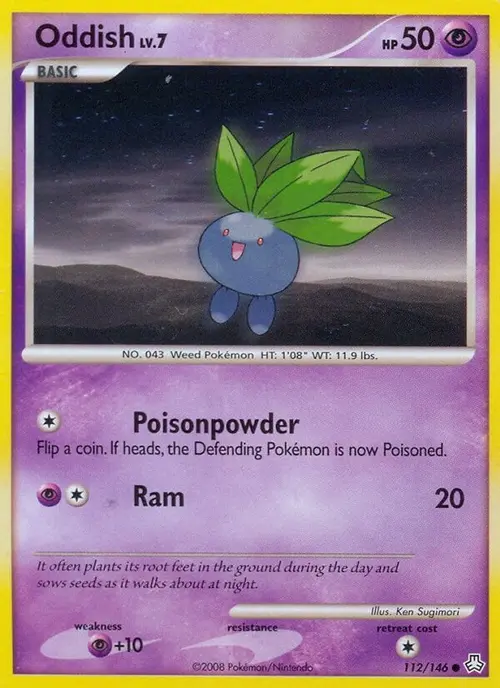 Oddish (112) card art