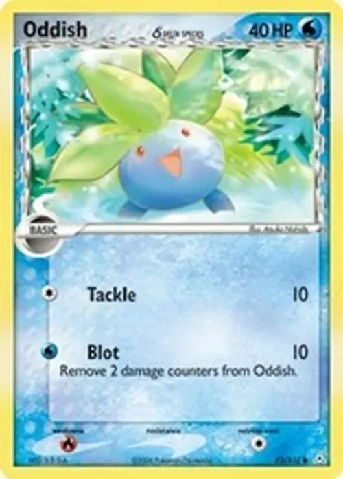 Oddish (Delta Species) card art