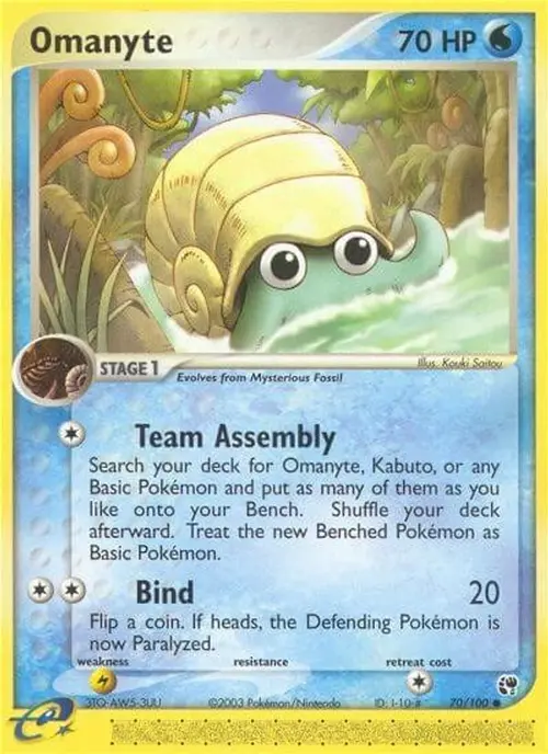 Omanyte card art