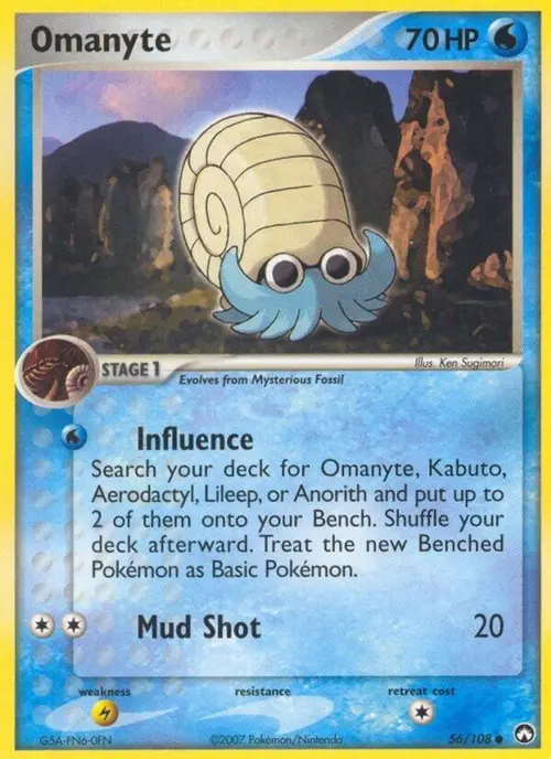 Omanyte card art