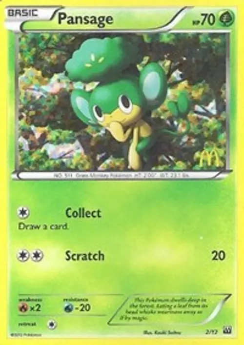 Pansage - 2/12 card art