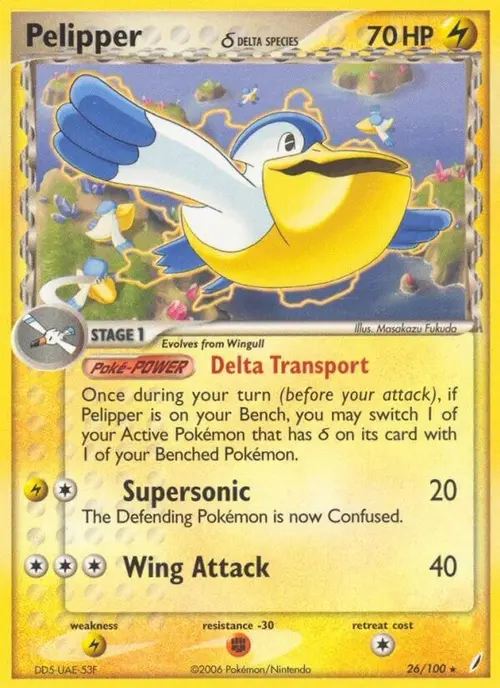 Pelipper (Delta Species) card art