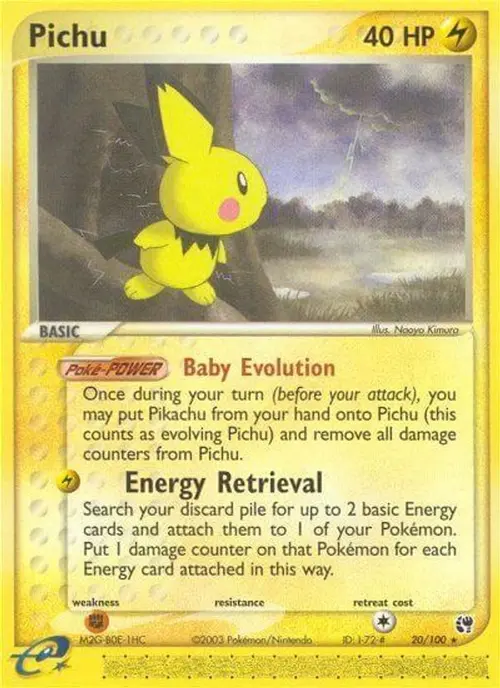 Pichu card art