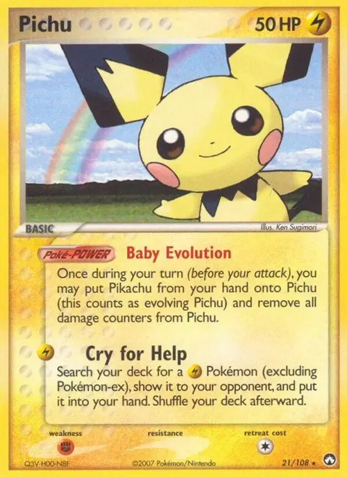 Pichu card art