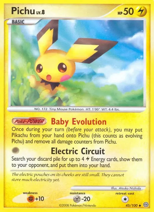 Pichu card art