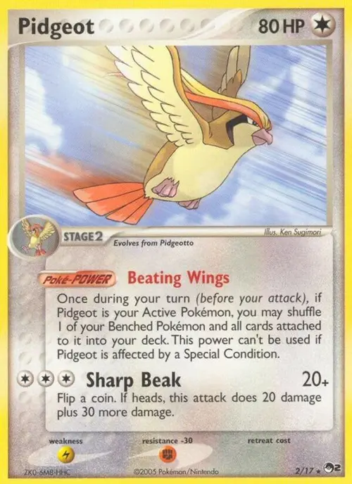 Pidgeot card art