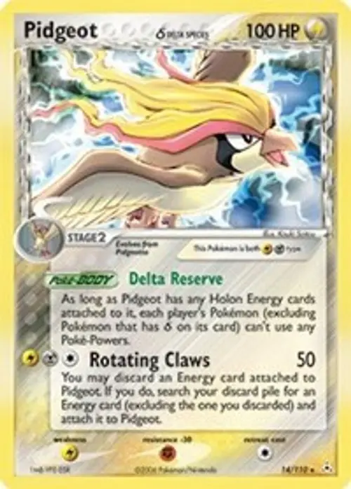 Pidgeot (Delta Species) card art