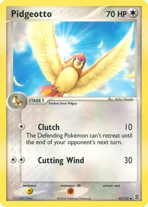 Pidgeotto card art