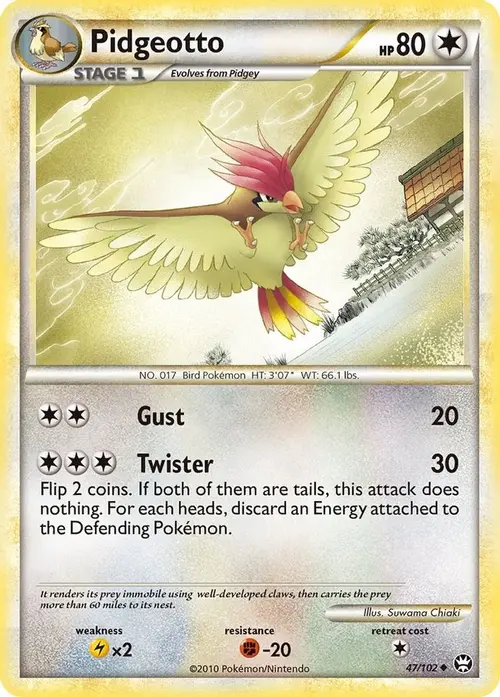 Pidgeotto card art