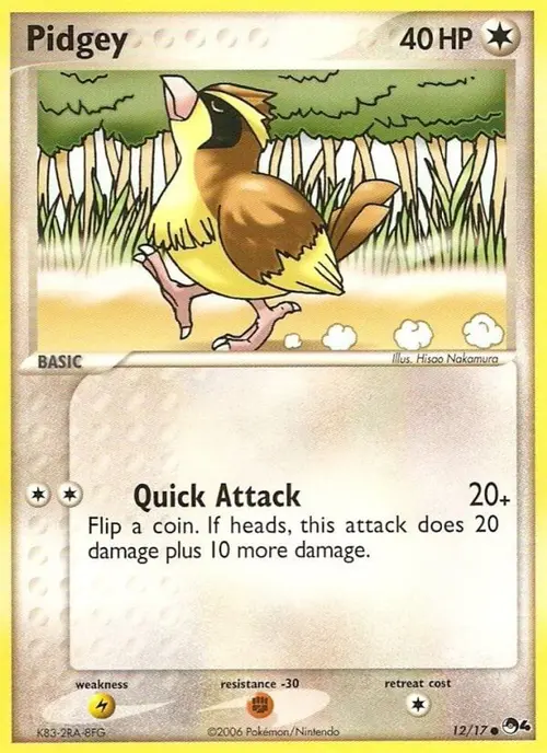 Pidgey card art
