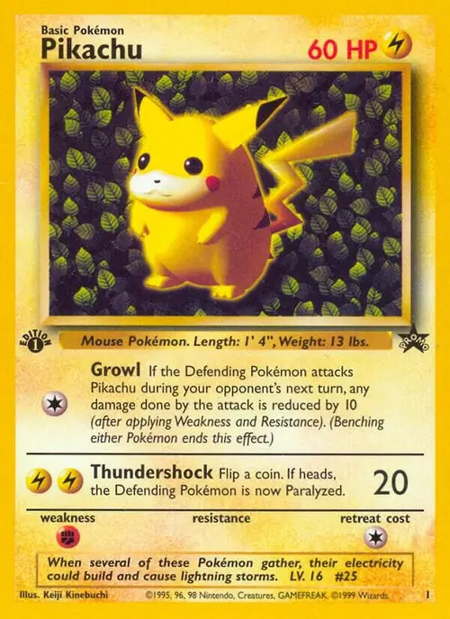 Pikachu (1) (Misprint) card art