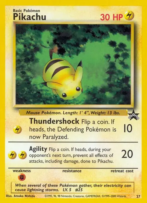 Pikachu (27) card art