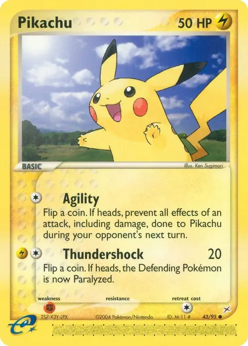 Pikachu card art