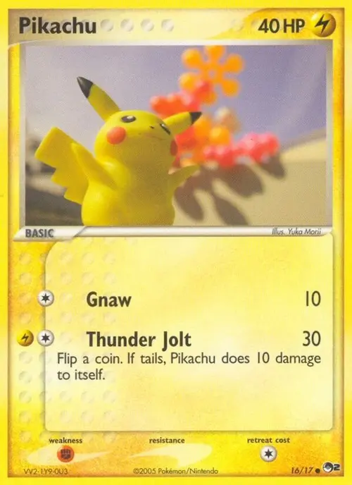 Pikachu card art