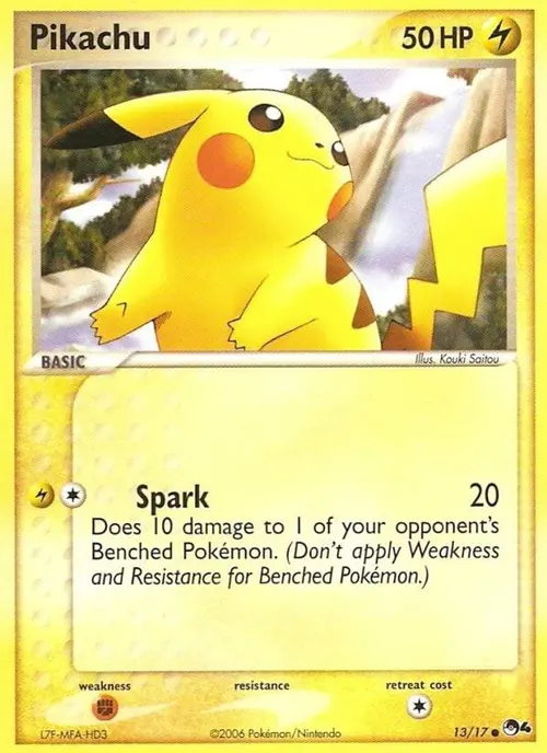 Pikachu card art