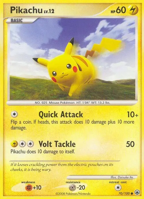 Pikachu card art