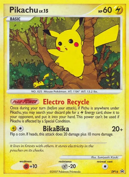 Pikachu - DP16 card art
