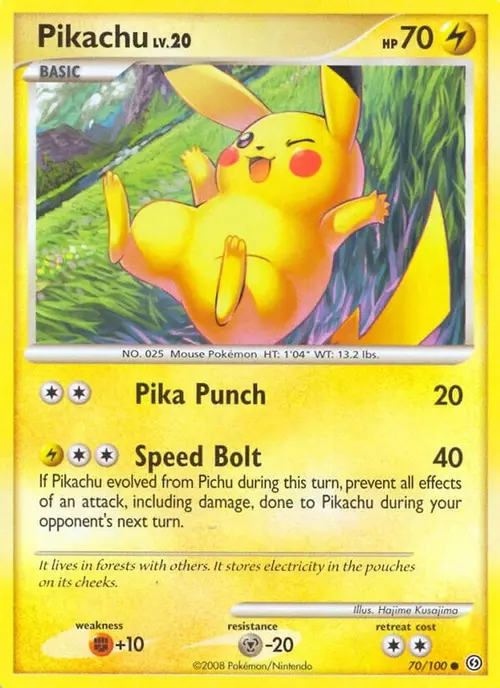 Pikachu card art
