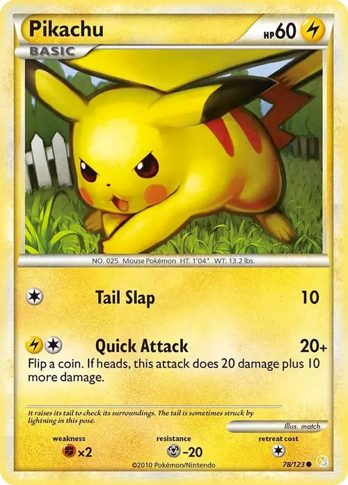 Pikachu card art