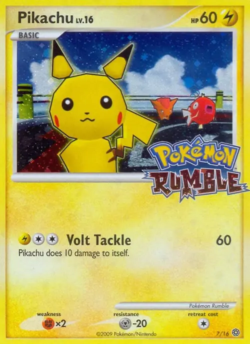 Pikachu card art