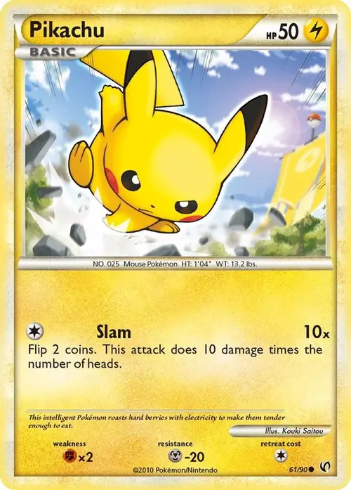 Pikachu card art