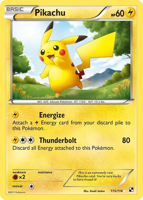 Pikachu card art