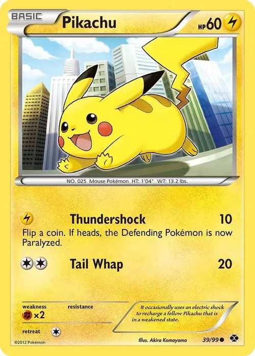 Pikachu card art