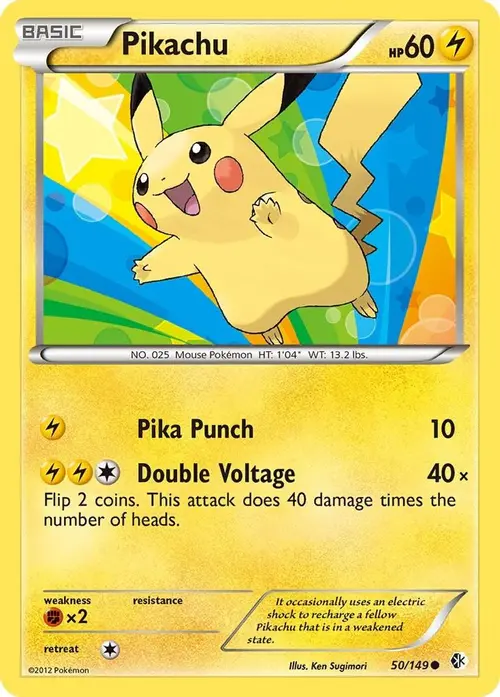 Pikachu card art