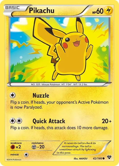 Pikachu card art