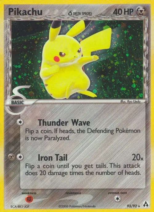 Pikachu (Delta Species) card art