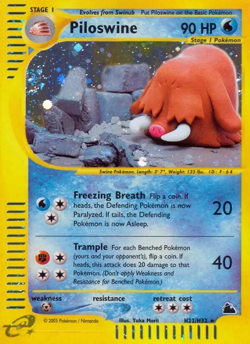 Piloswine (H22) card art