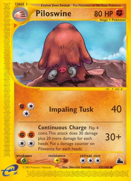 Piloswine (43) card art