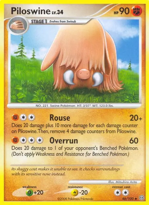 Piloswine card art