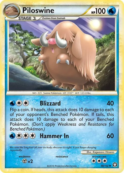 Piloswine card art