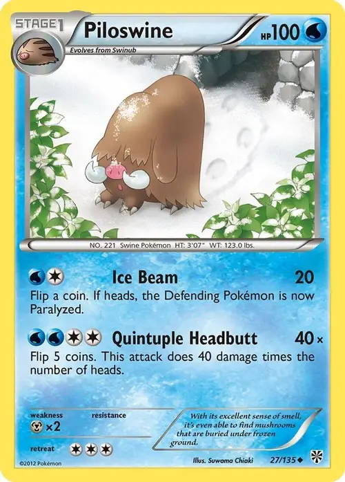 Piloswine card art