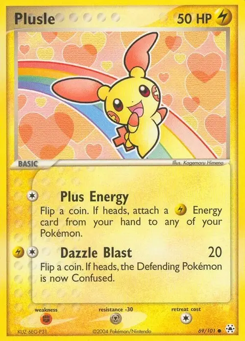 Plusle card art