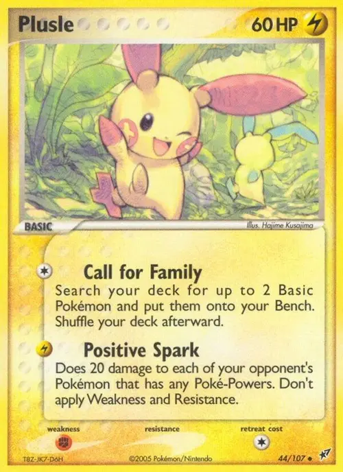 Plusle card art