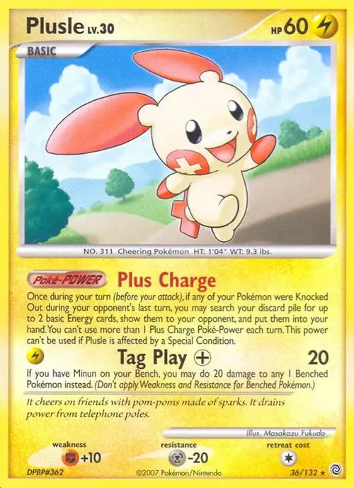 Plusle card art