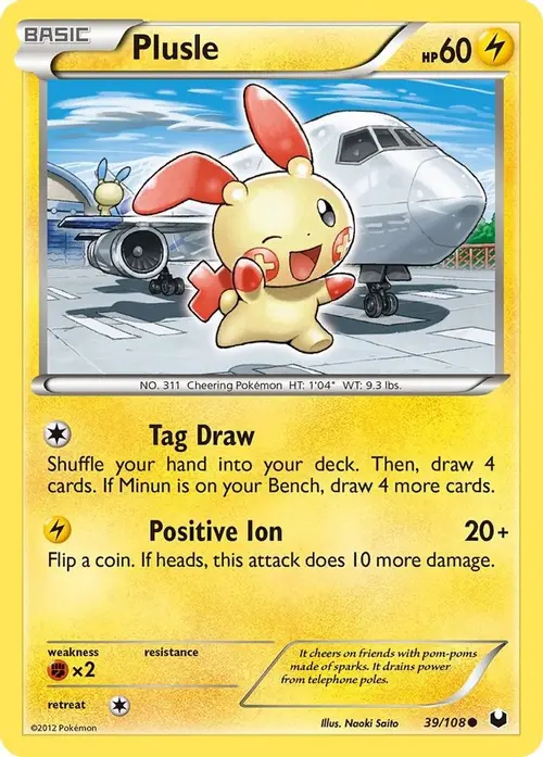 Plusle card art