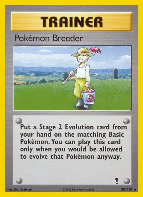 Pokemon Breeder card art