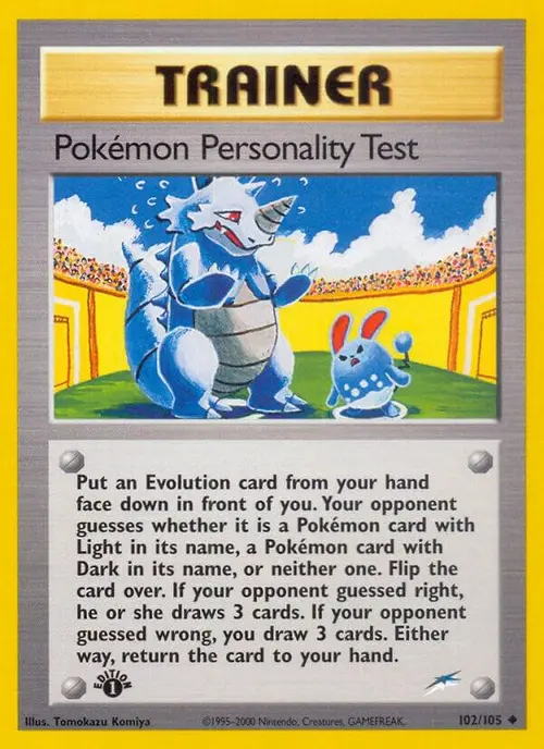 Pokemon Personality Test card art