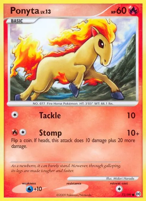 Ponyta (72) card art